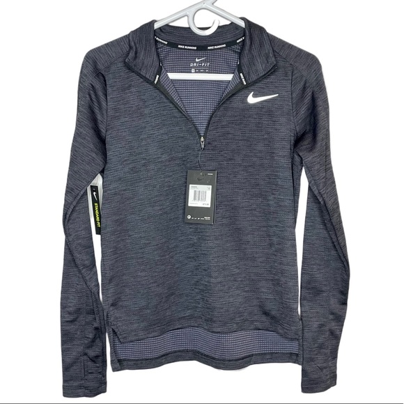Nike Dri-Fit Long Sleeve Half Zip Sweatshirt - Picture 2 of 5